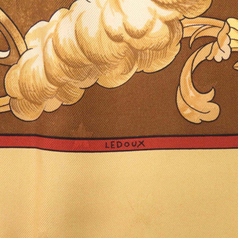 HERMES Yellow Silk Scarf - Picture 5 of 7